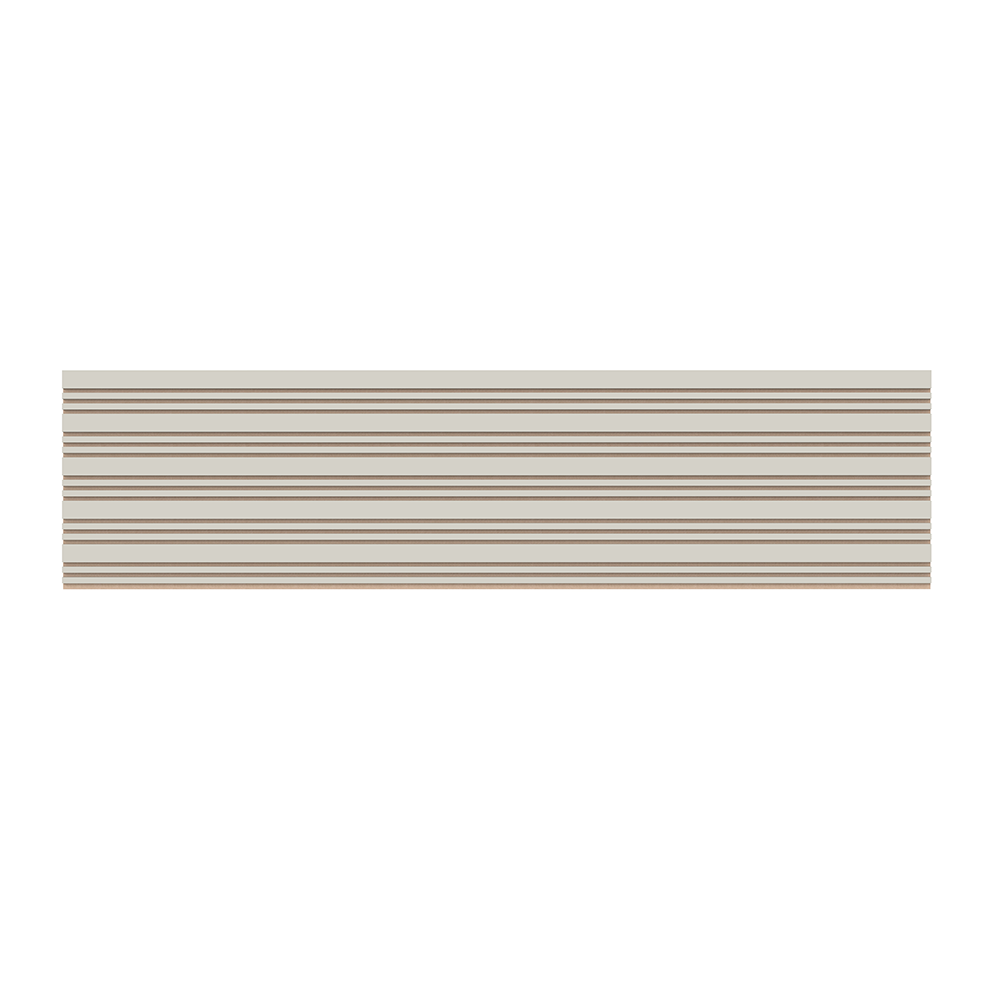 Sanitime Akoestische Wandpanelen Lattenwand Tripple Akupanelen 270 x 60 cm Beige on Beige